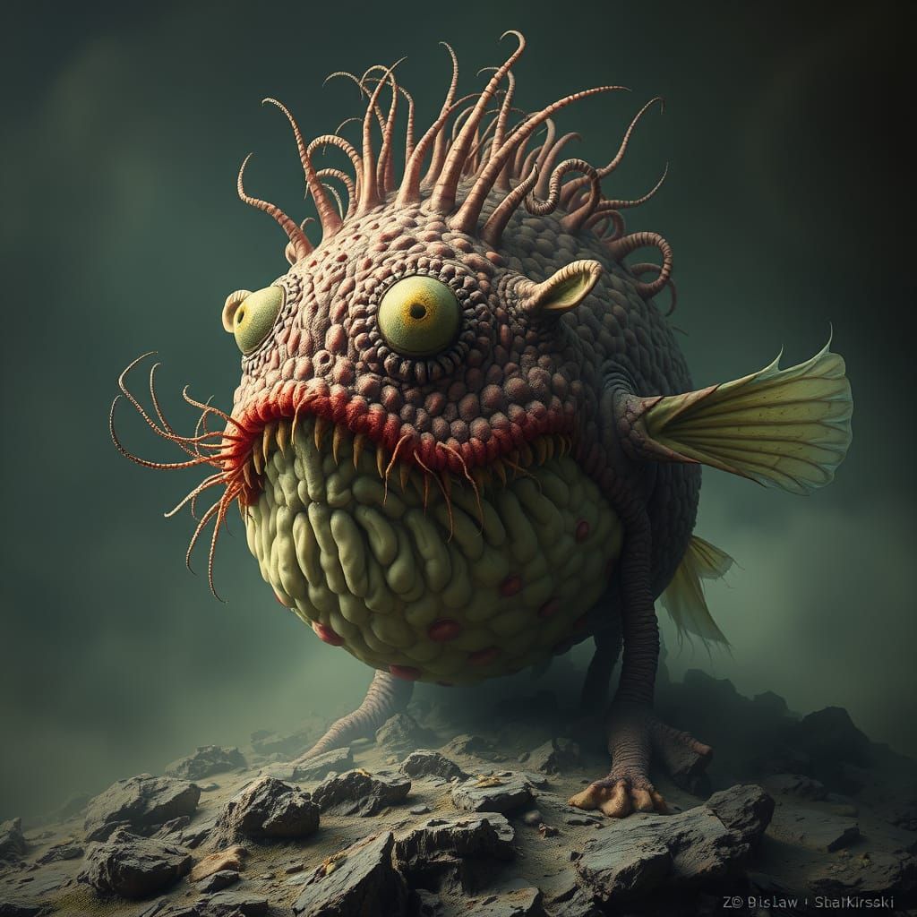 Surreal Complex Character in Nature Photography Style