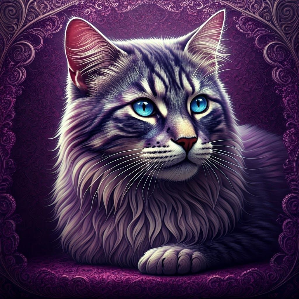 purple cat