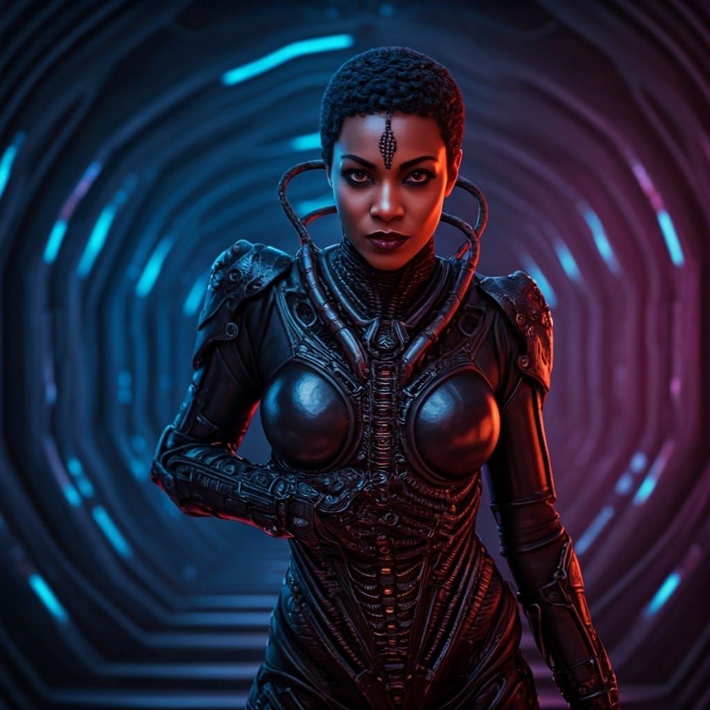 Dark Queen in Xenomorph Armor, Inspired by HR Giger's Alien ...