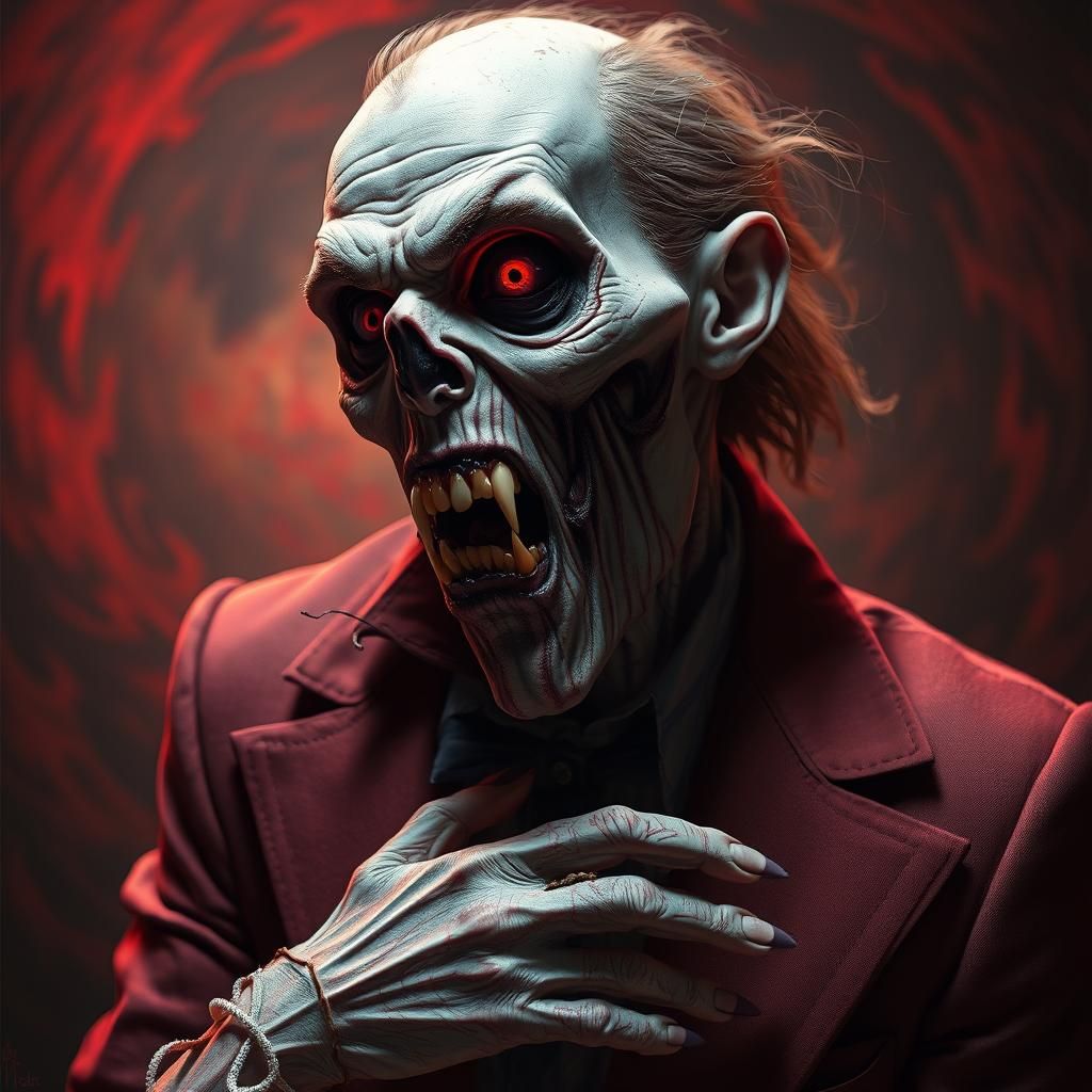 Beetlejuice's Macabre Transformation into Vampire