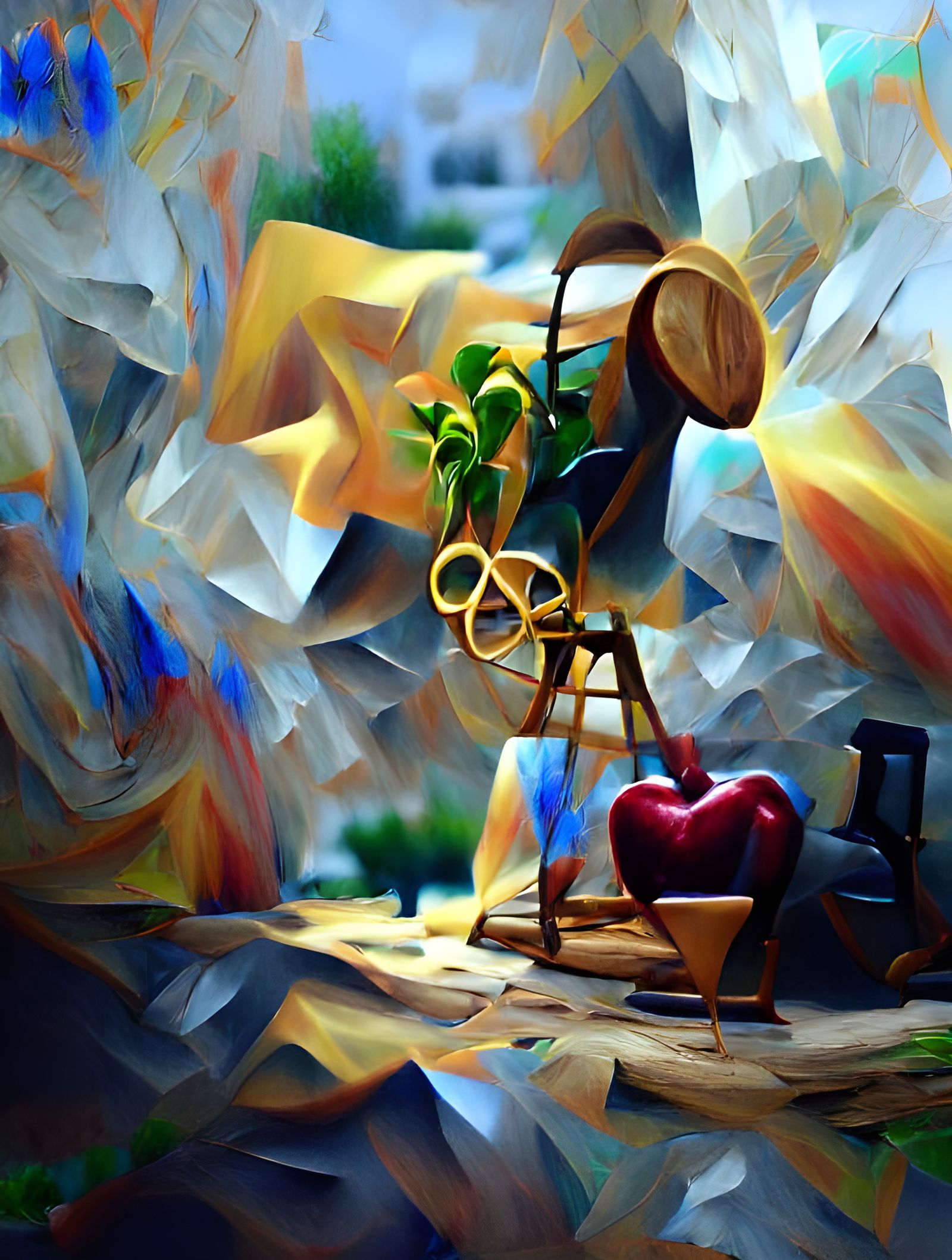 Expectation Heartache: Impressionistic Oil Painting
