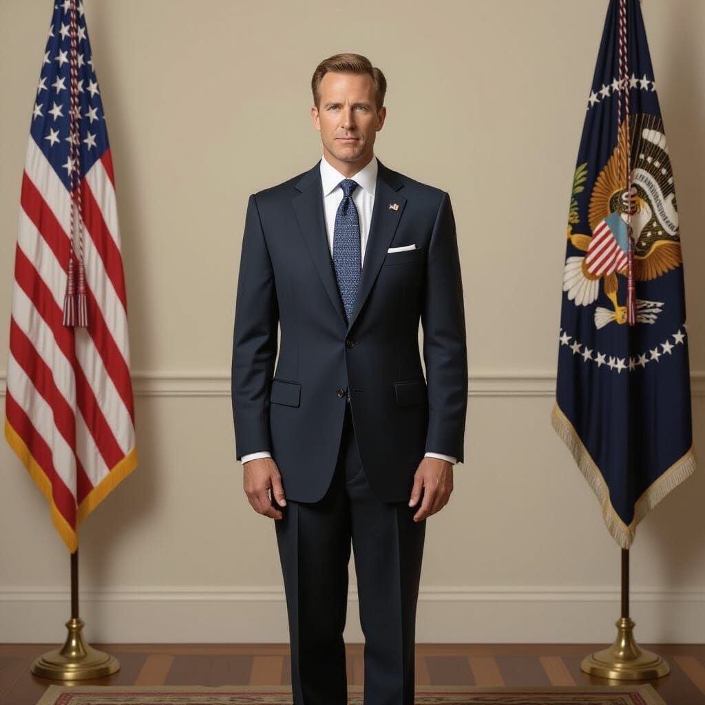 Portrait of a Man in Formal Suit, Realistic Style