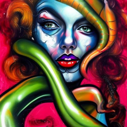 Taylor Swift as Eve in Graffiti Street Art