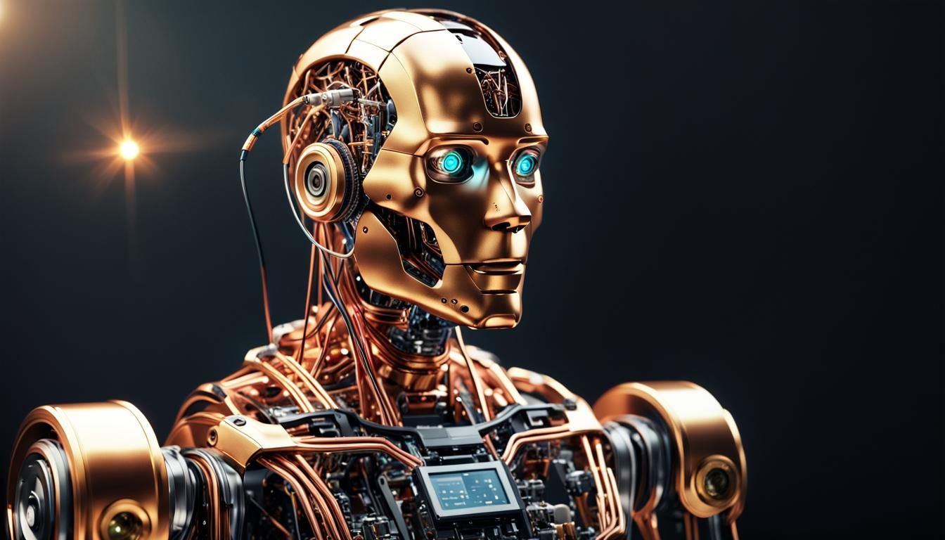 Humanoid Robot Expressing Emotions in Science Fiction Style