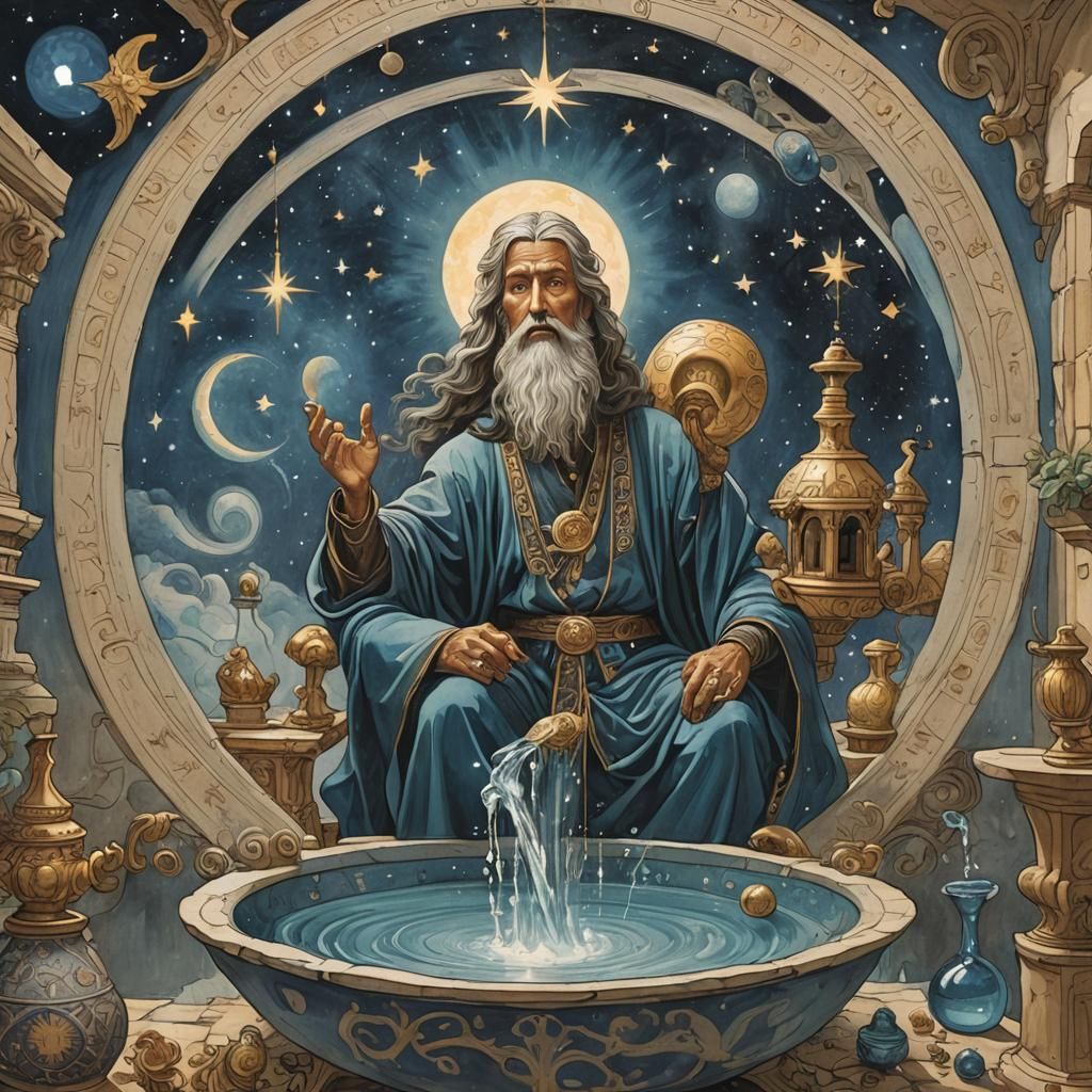 Man Bringing Water to House of Starsigns