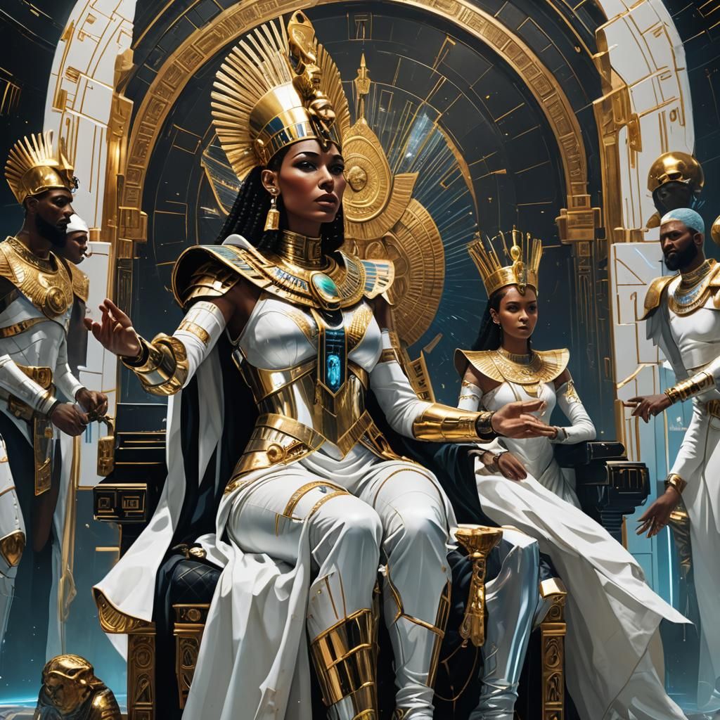 Cleopatra and Moses in Cyberpunk Space Opera