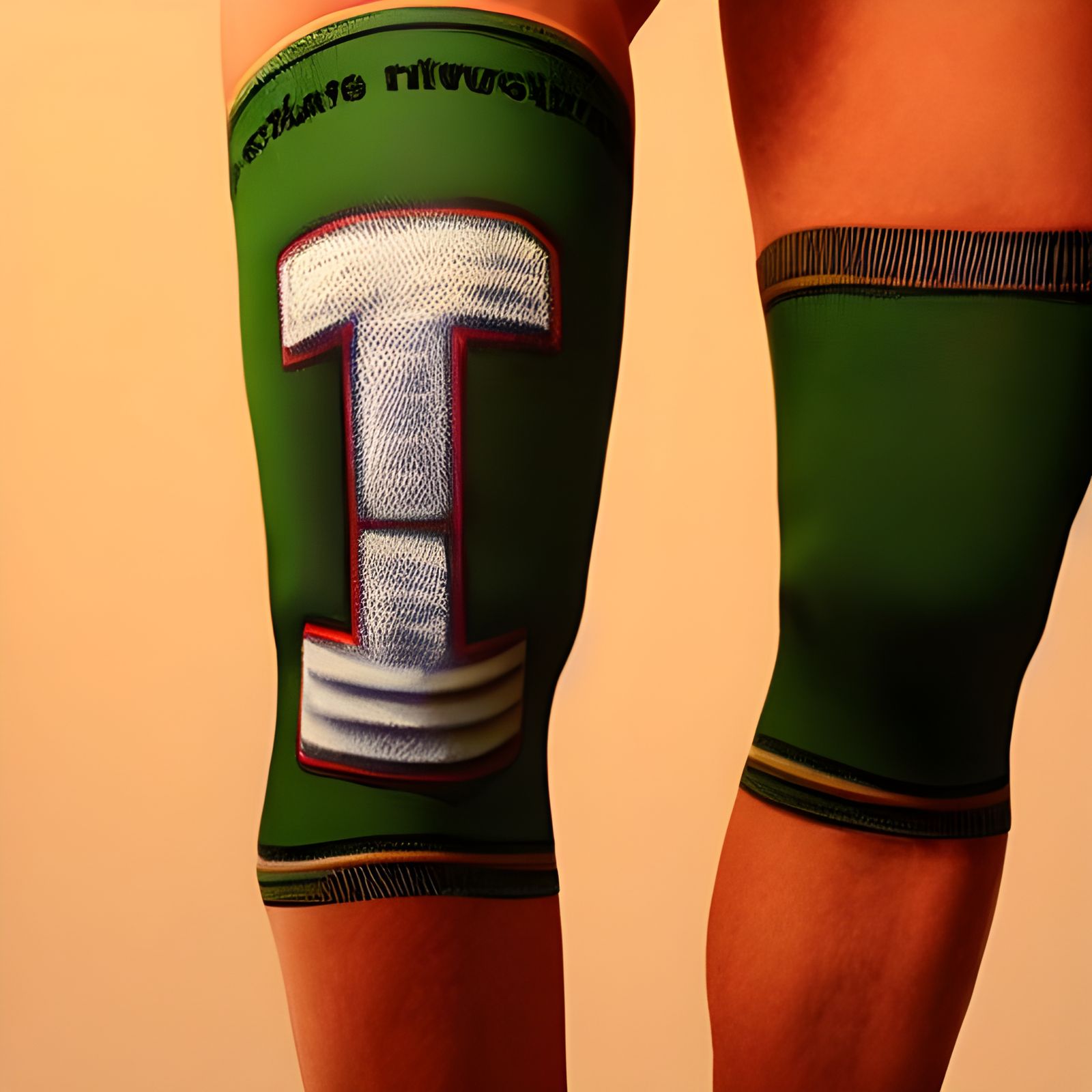 Boa Dial on Thigh Sleeve, Oil Painting