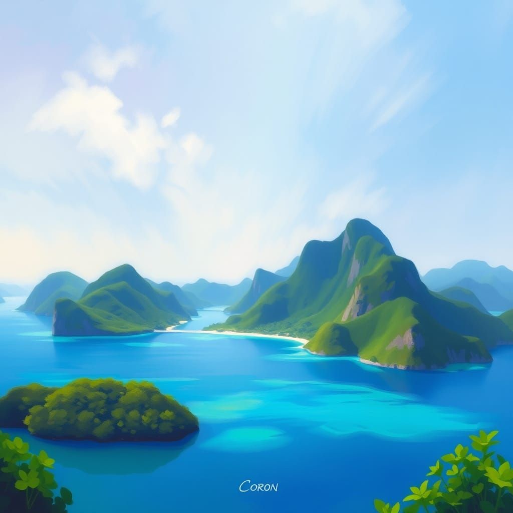 Coron, Palawan: Impressionist Island Landscape