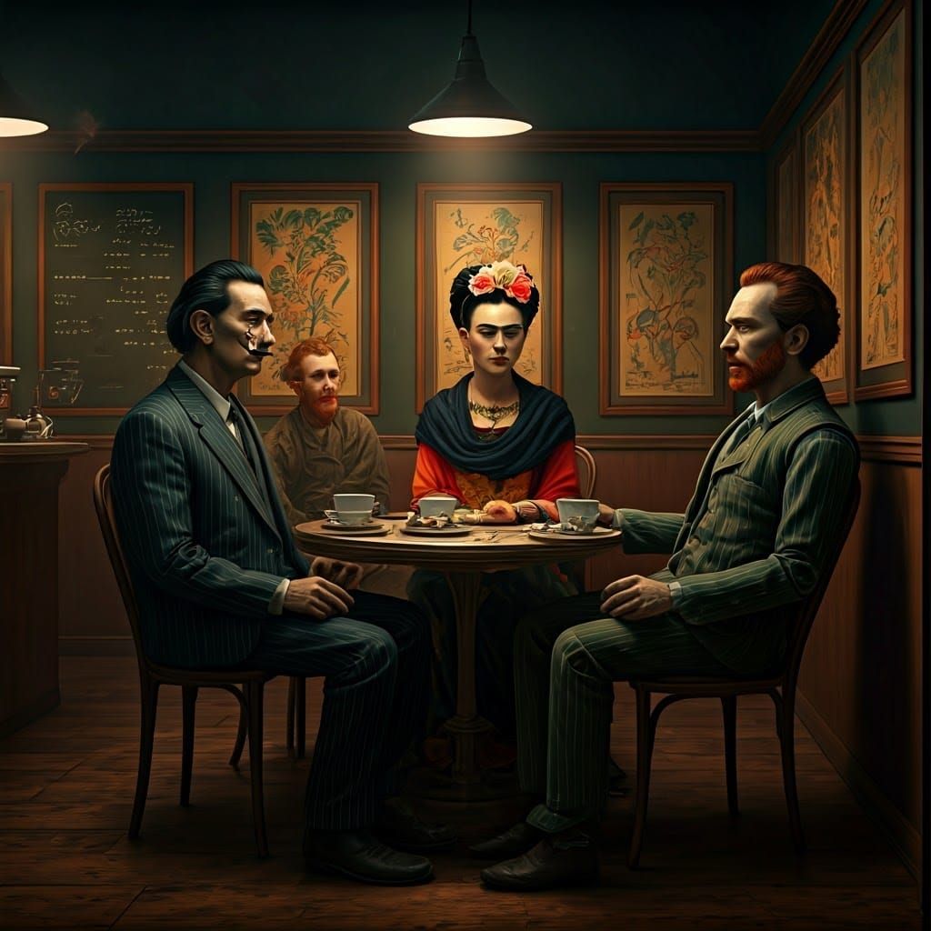 Android Masters Unite in Futuristic NightCafe