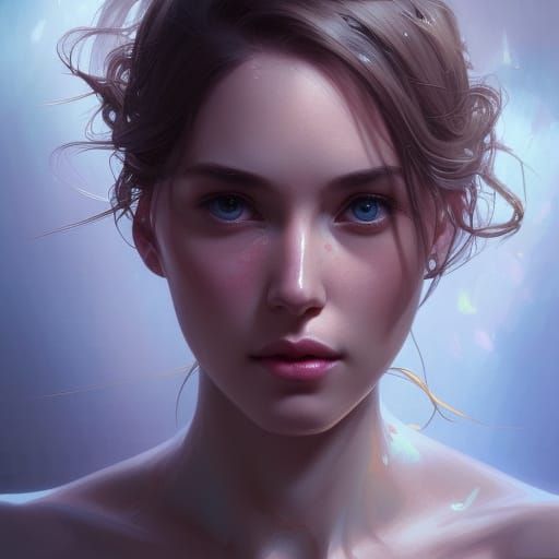 Goddess Portrait in Hyperdetailed Digital Art