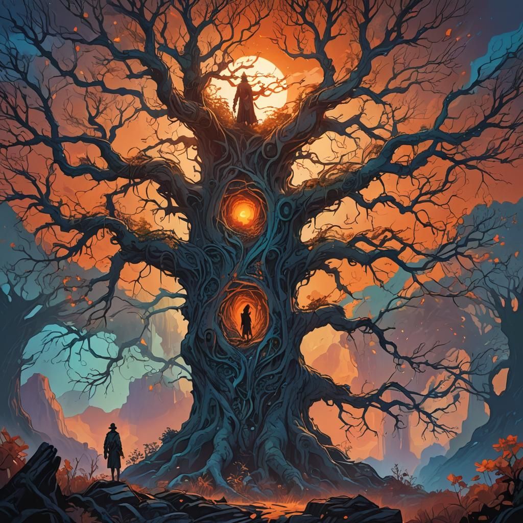 Mystical Sunset Concept Art in Unreal Engine 5