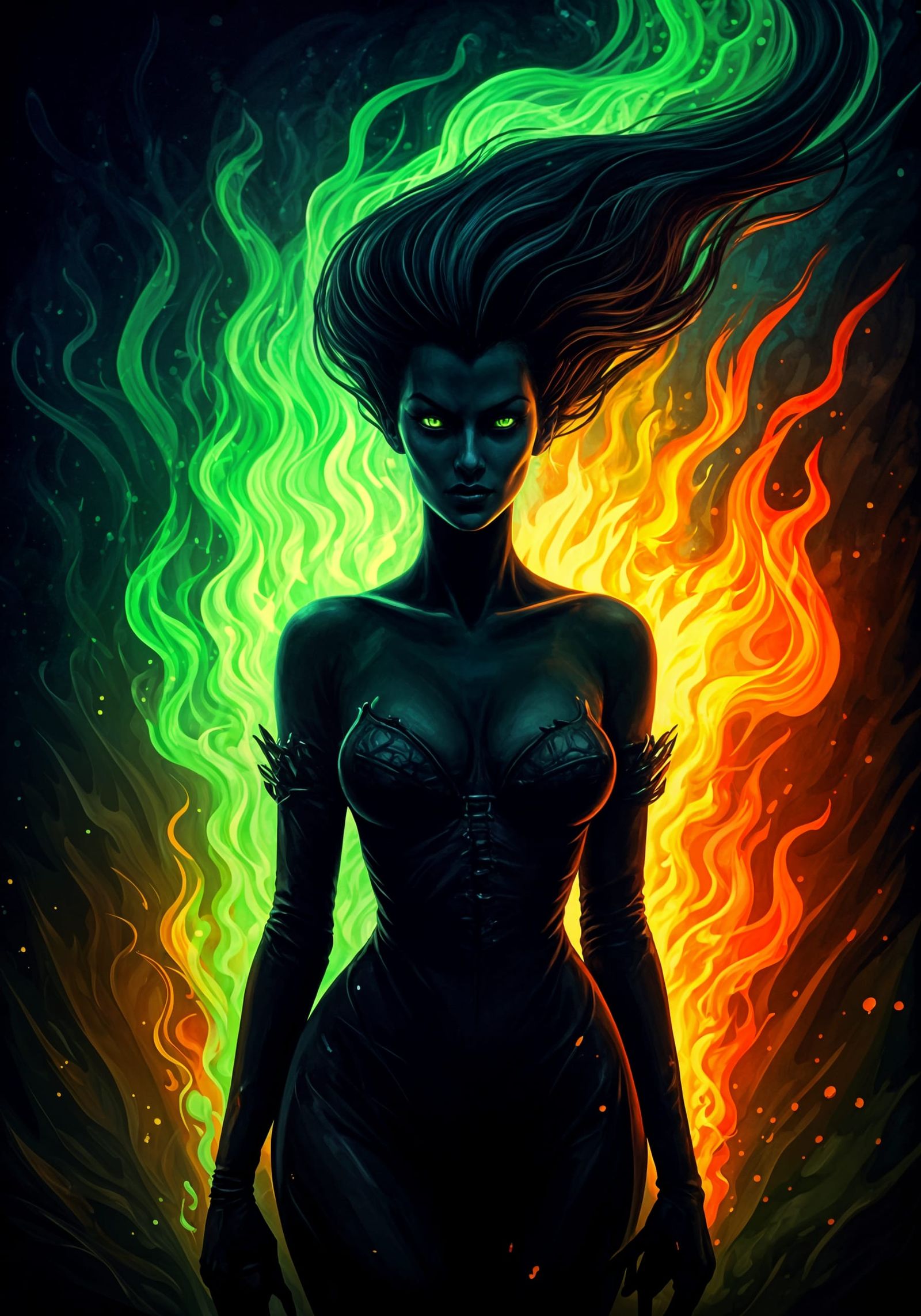 Villain Silhouette in Medieval Manuscript Style