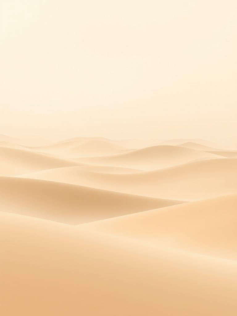 Serene Light-Beige Ombre Landscape with Soft Shading