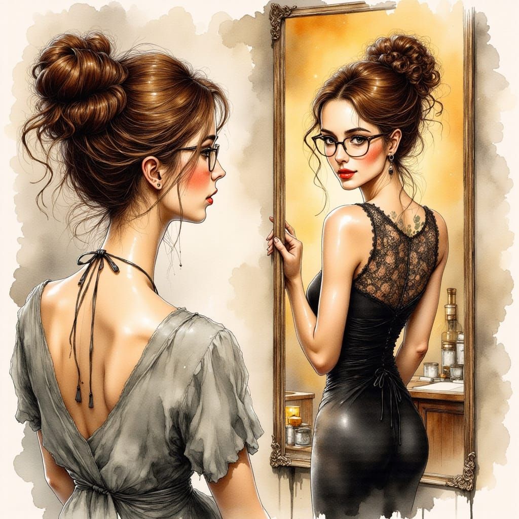 A Mousy Woman Transforms into a Confident Beauty