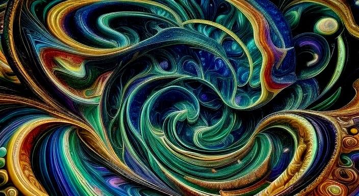 Glowing Constellation Portal in Surrealist Style