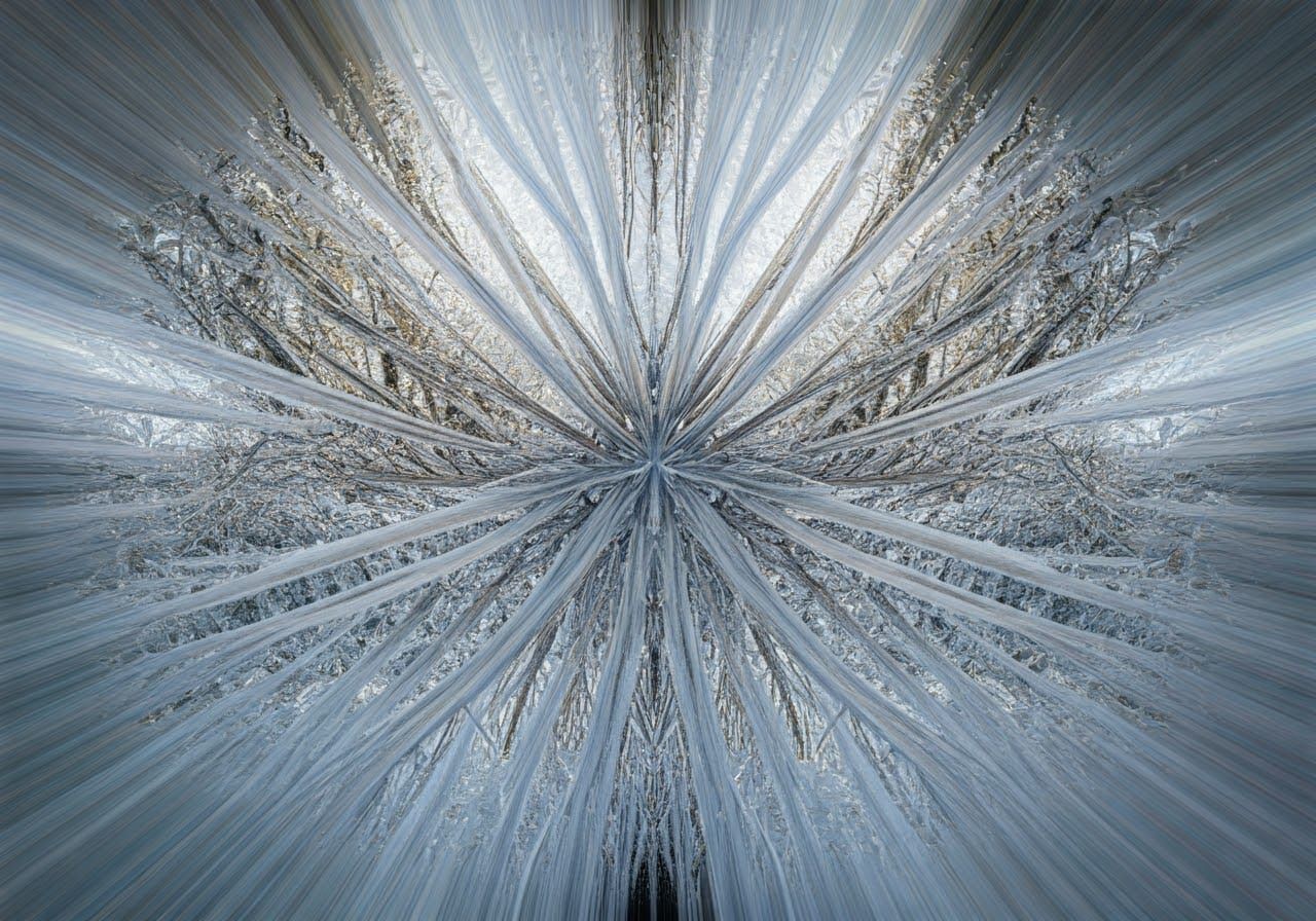 Fragile Winter Wonderland in Abstract Photography