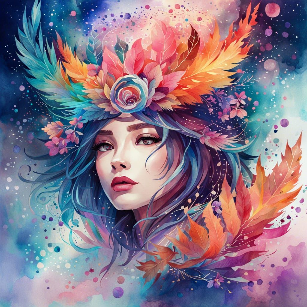 Epic Watercolor Digital Illustration in 4D