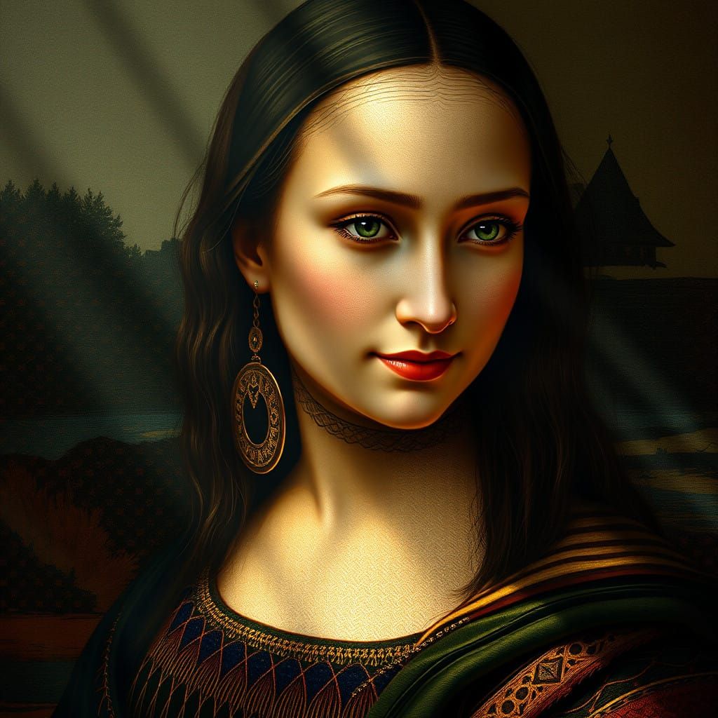 Ethereal Renaissance Queen in Vibrant 8K Concept Art