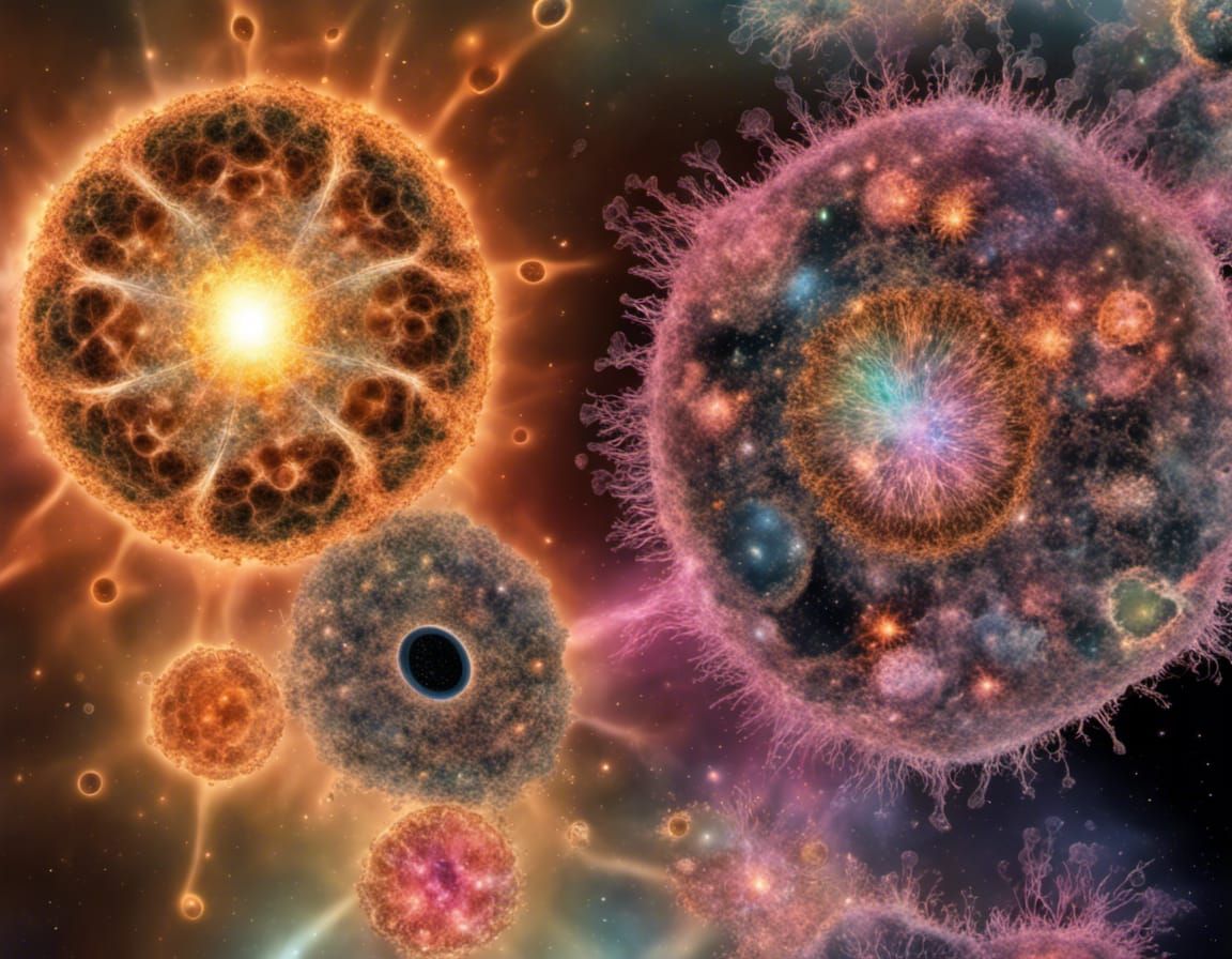 Black Hole Explosion Reveals Nebulae Microcosmos