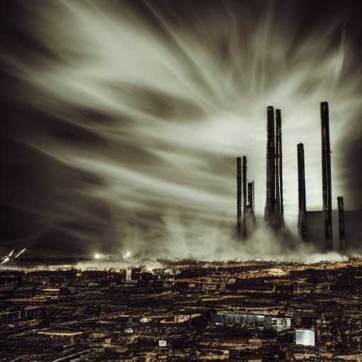 Gritty Industrial Decay in Fauvist Style