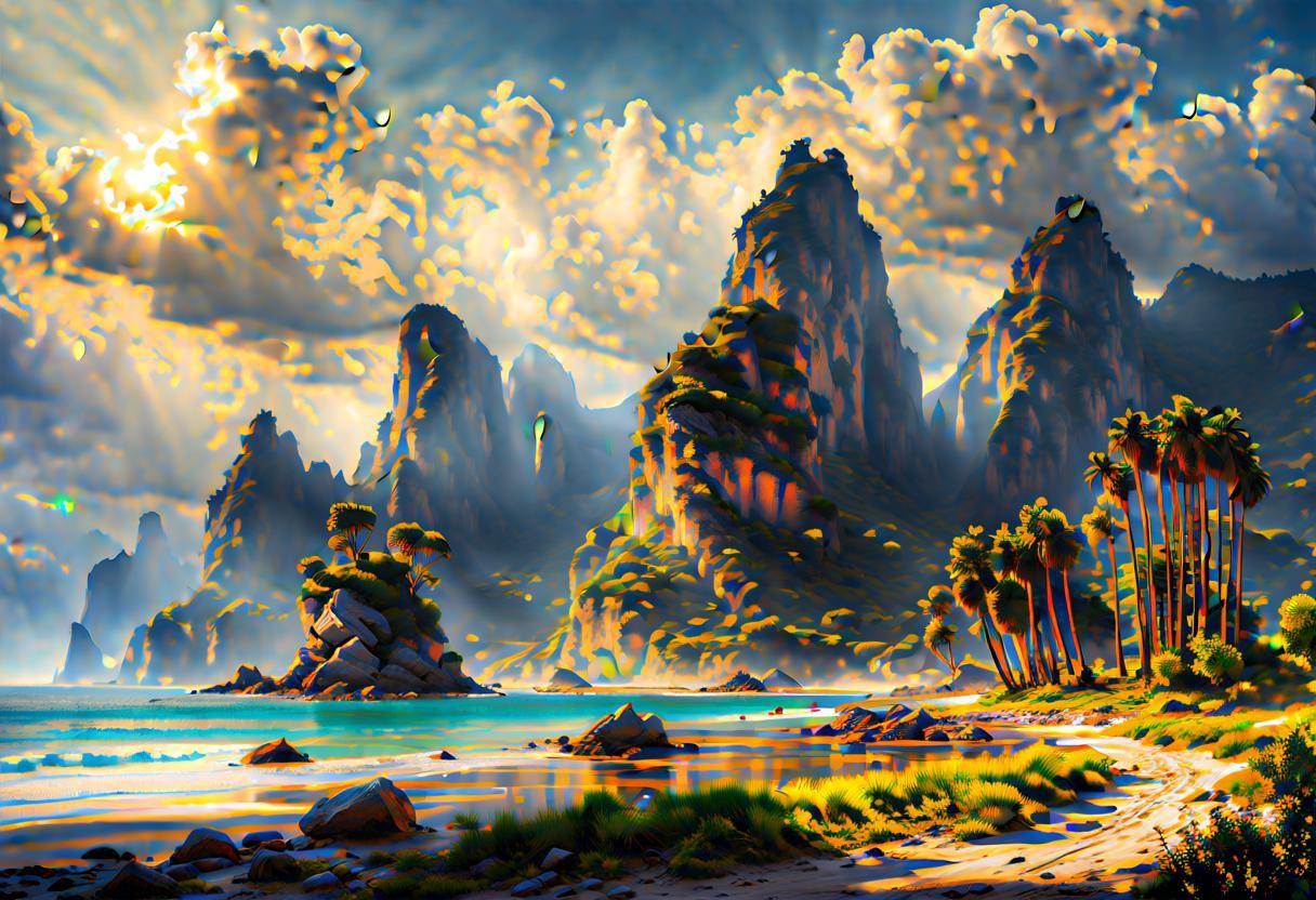 Gorgeous Summer Landscape with Hyperrealistic Details