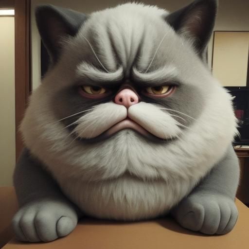 Feeling Grumpy Generated by AI