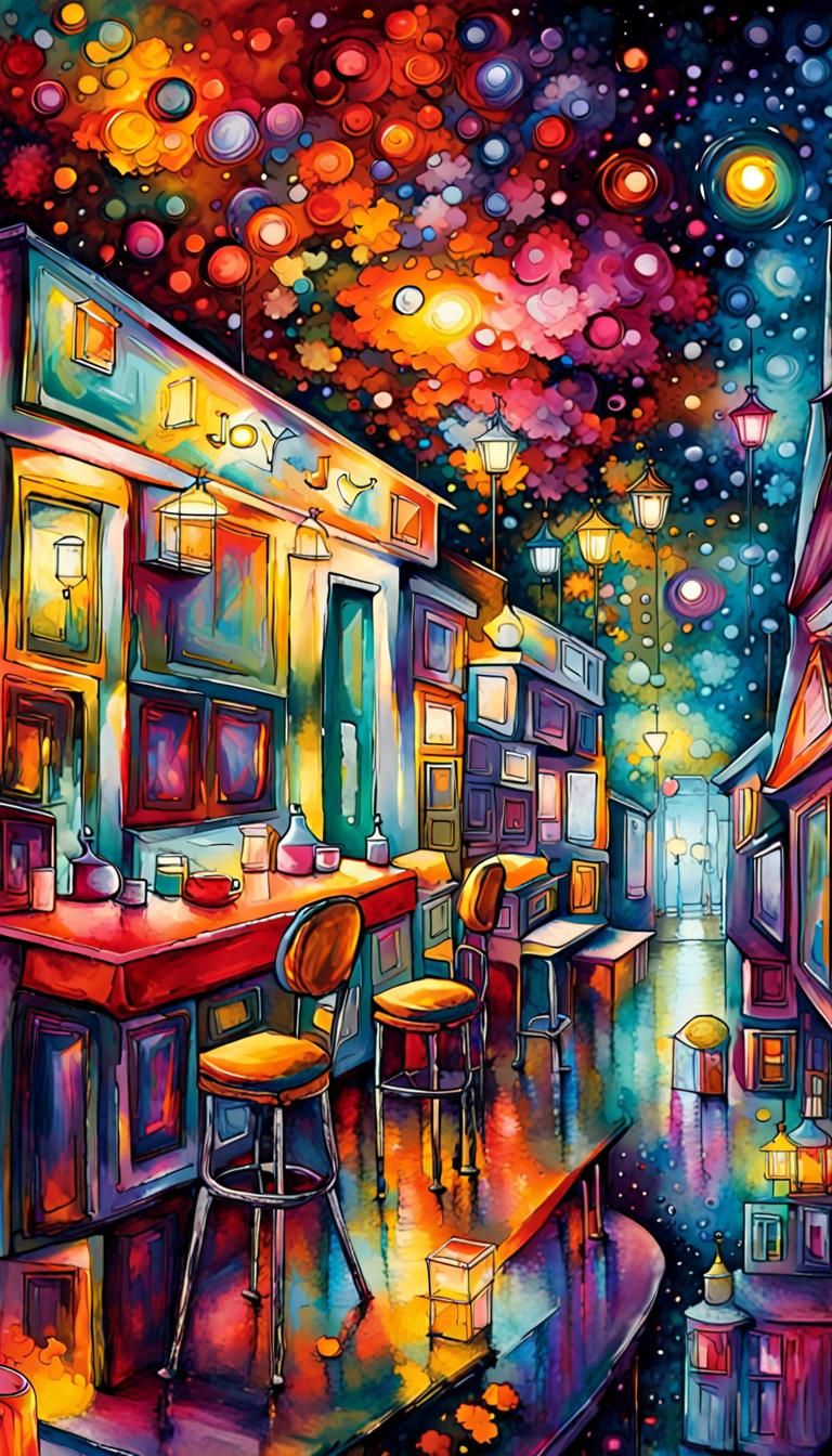 We need a mental Singularity between Humans, before we  Co- Join A.I.COSMIC REVELATIONJOYFULLY ILLUSTRATED BY NIGHT CAFE...