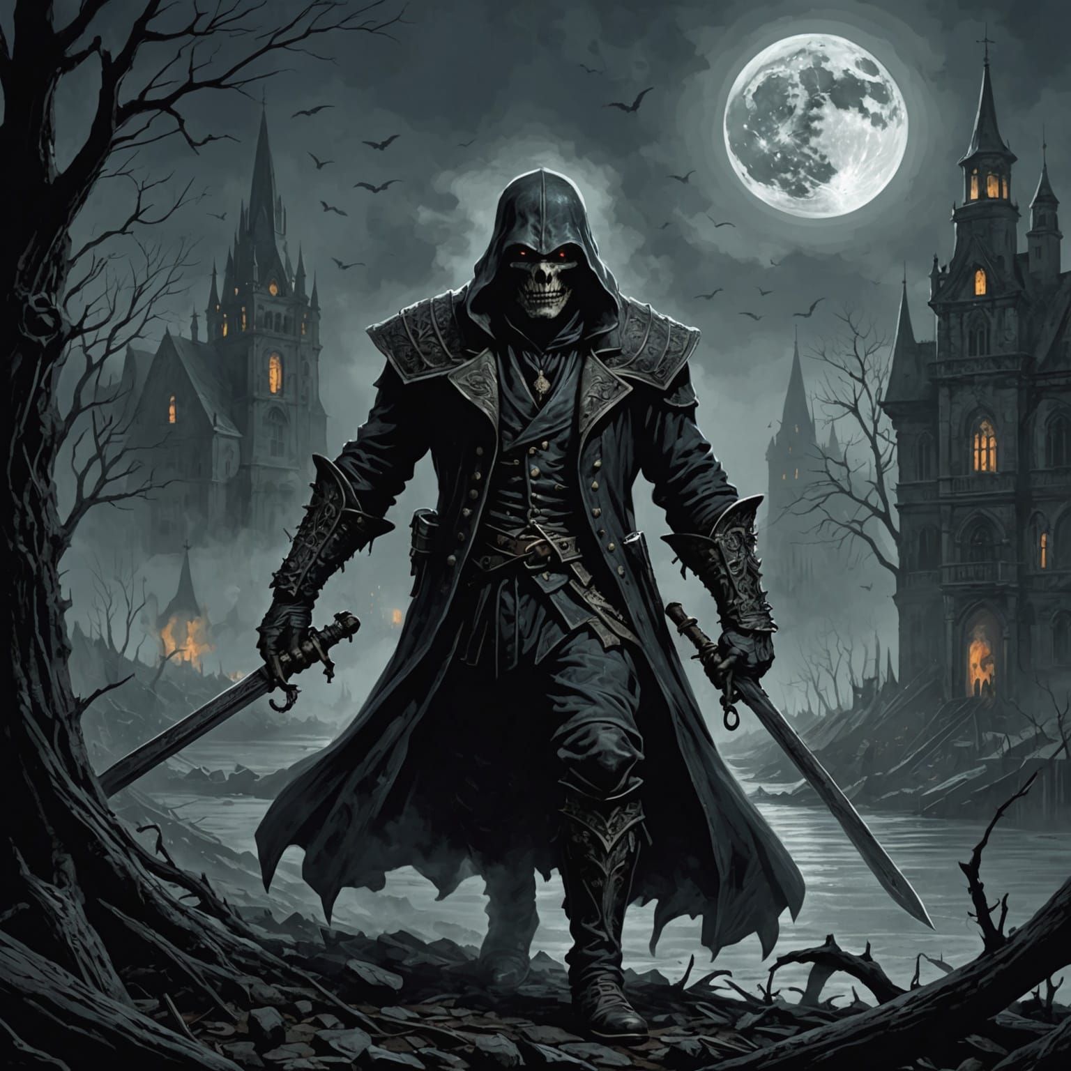 Nightmarish Good Luck Illustration in Doré Style