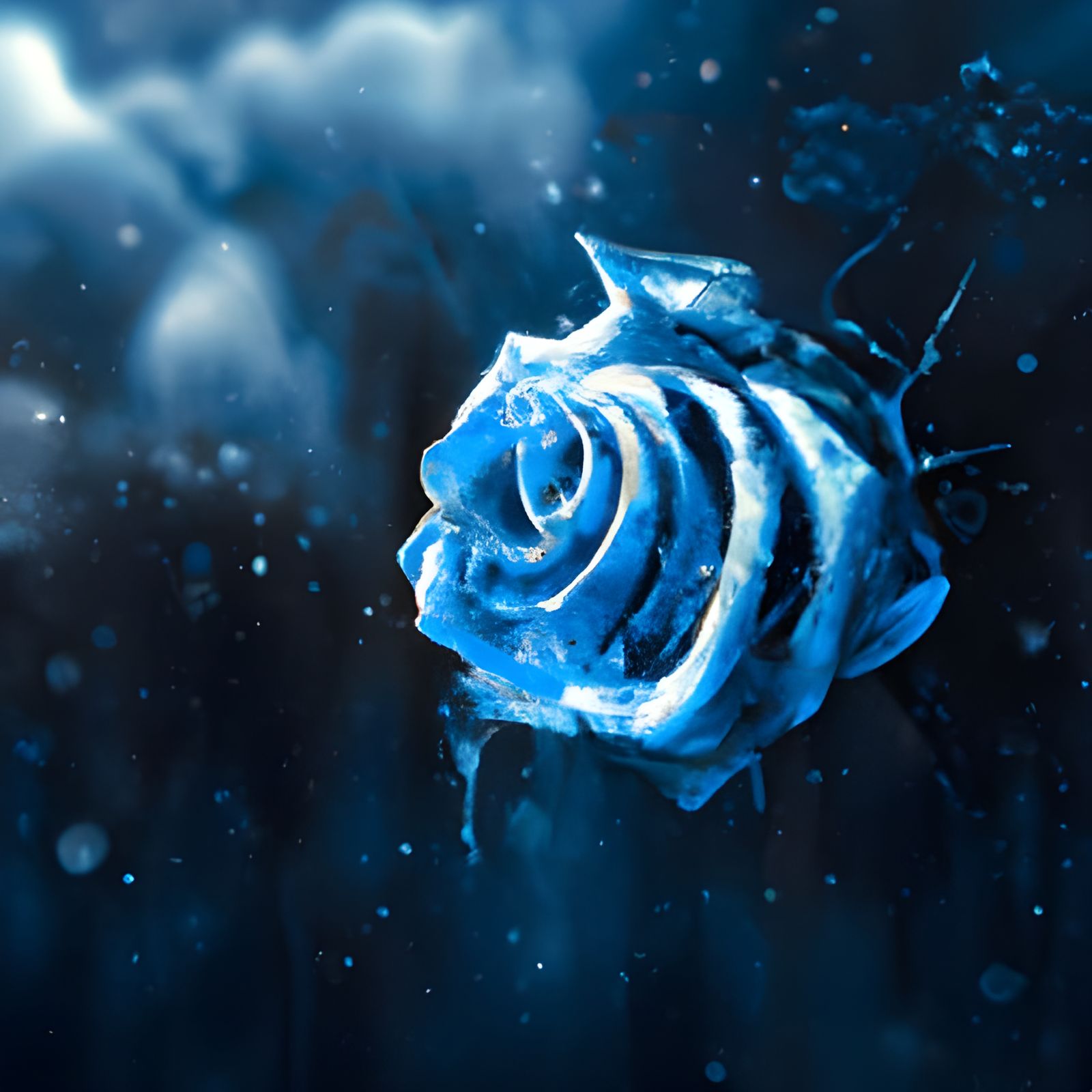 Sad, sad, the bluest of roses for Valentines day...