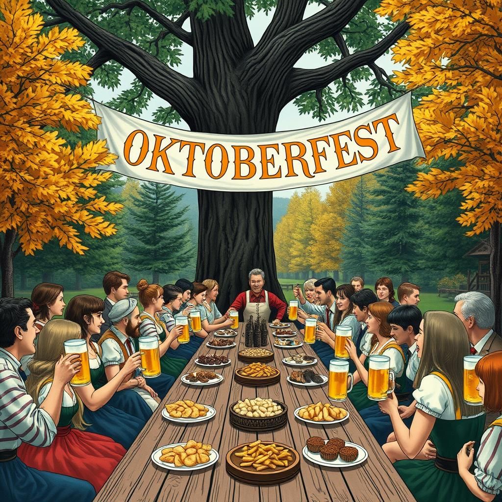 Oktoberfest Garden Party in Dark Romantic Style