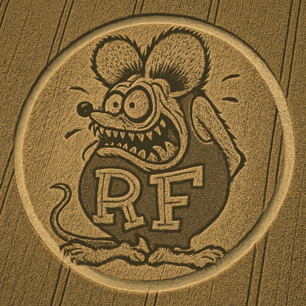 Rat Fink Crop Circle Art