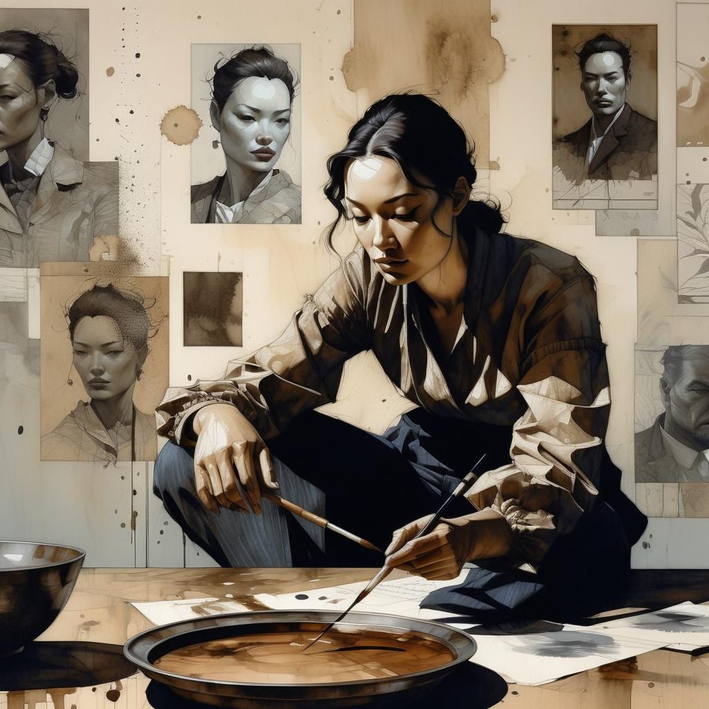 Hyperrealistic Portrait in Vibrant Oil Colors