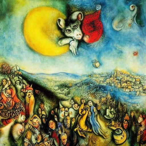 Aksakal and Caracal: Baroque Surrealism Meets Chagall