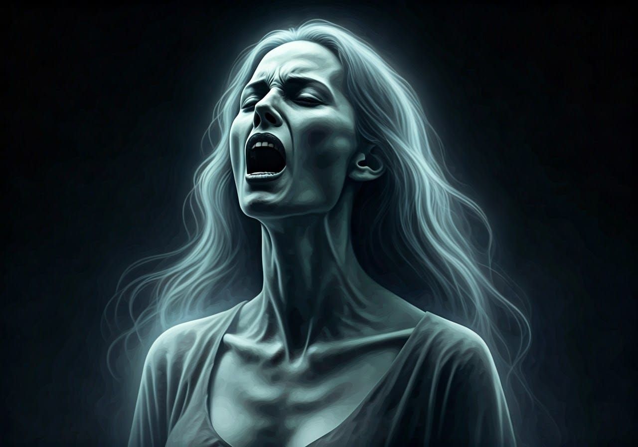 Undead Spectral Banshee in Dark Fantasy Style