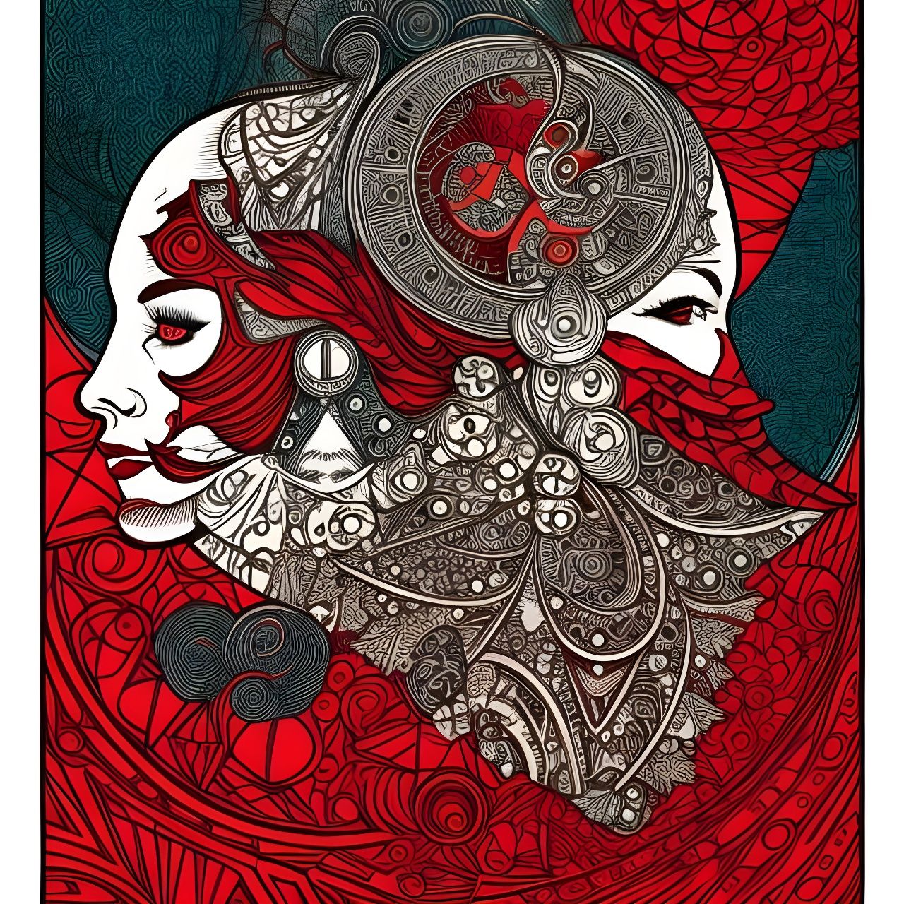 Psychedelic Fractal Art Inspired by Alice in Wonderland