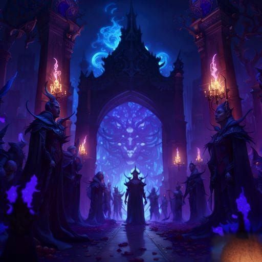 Infernal Parade in Dark Fantasy Style