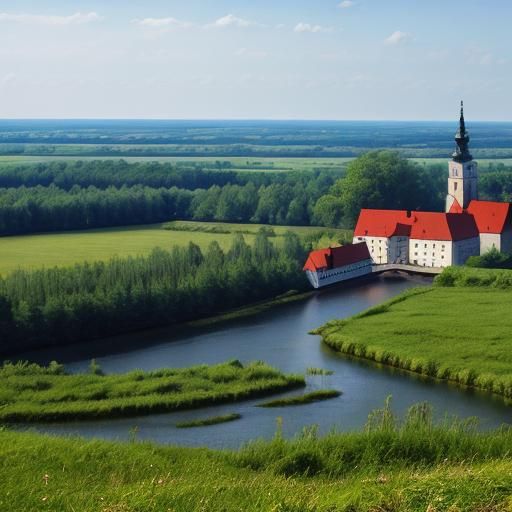 AI Image of a Lively Amusement Park