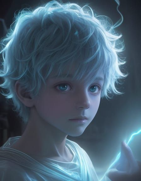 Spectral Boy Steps Through Portal into Village