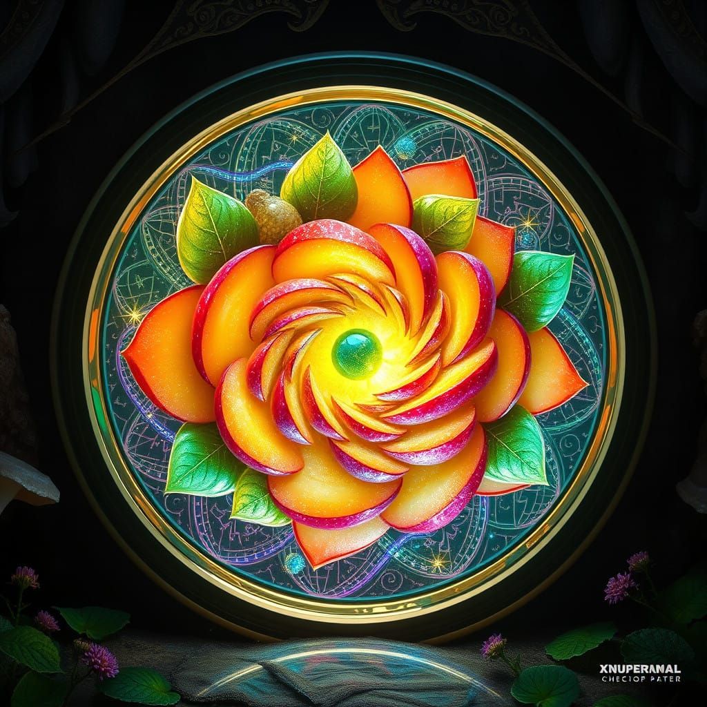 Stellaluna: A Dreamland Fruit Dish in Iridescent Colors