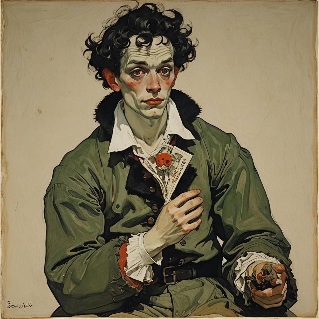 Scary Yet Cute Devil Inspired by Classical Masters