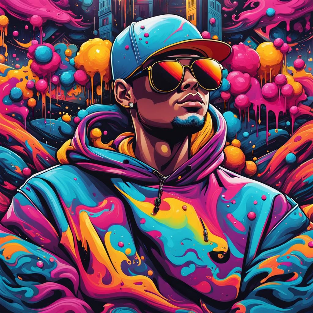 Vibrant Streetwear Culture in Hyperrealistic 3D