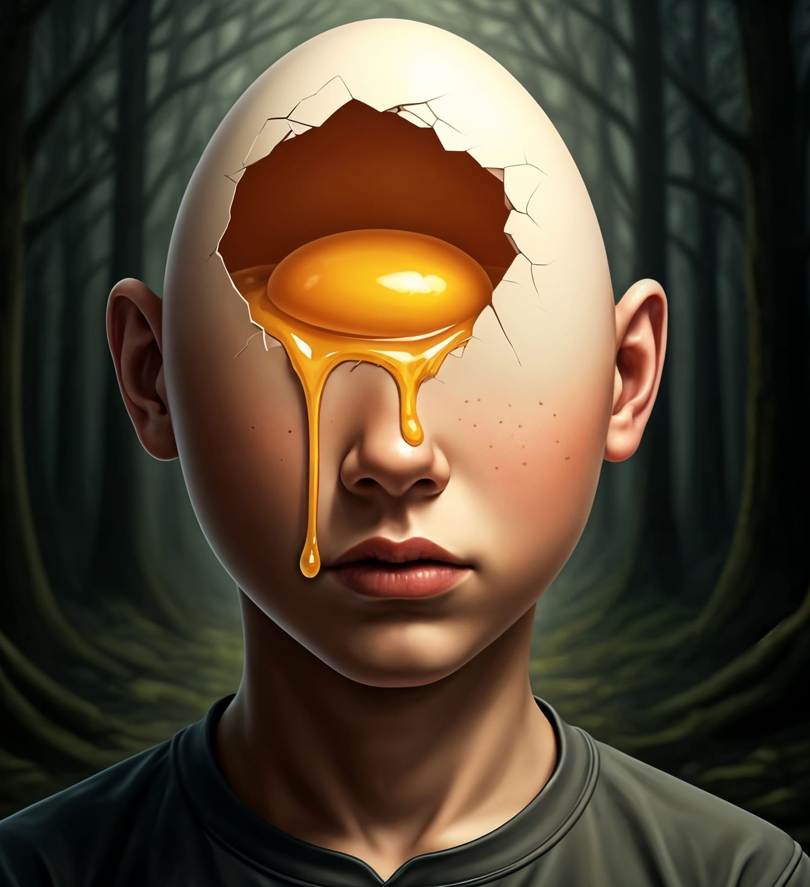 Eggshell Identity in Hyper-Realistic Art