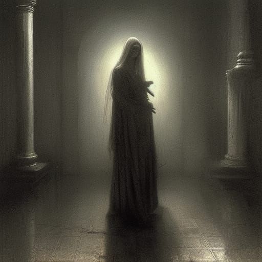 Horror Mother in Doré and Rutkowski Style