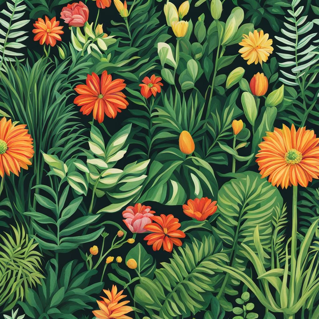 AI Generated Image of Plants