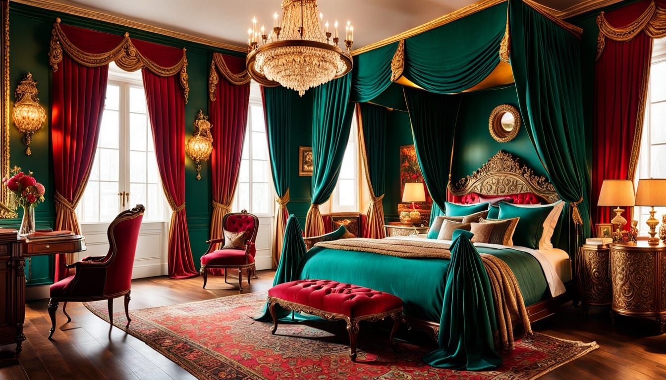 Victorian Cottage Master Bedroom