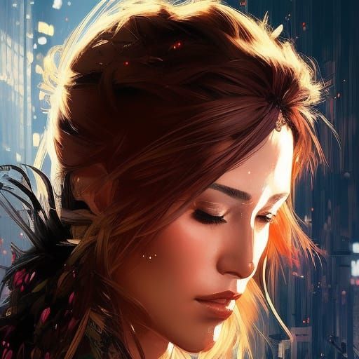 Detailed Portrait of Kazakhstani Woman by Yoji Shinkawa