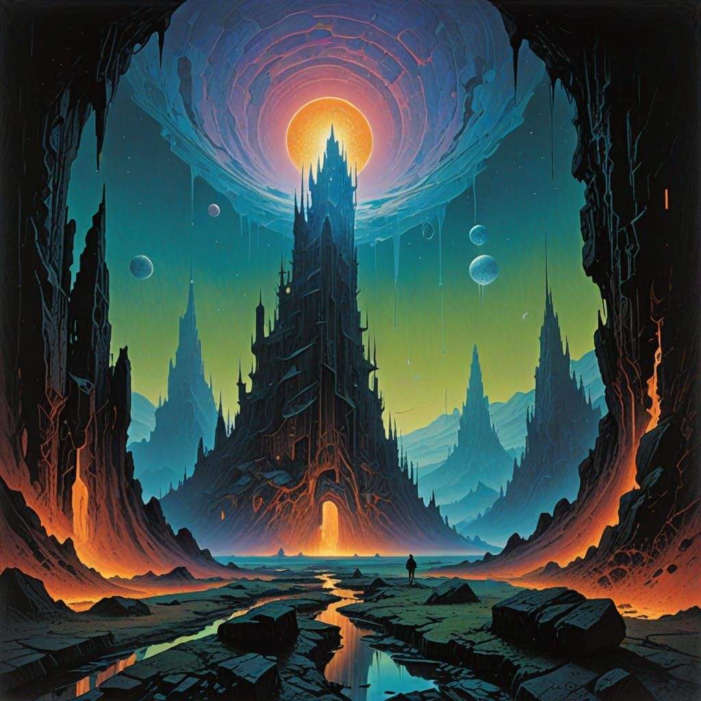 Shattered Realities: A Dreamlike Expanse of Fractured Dimens...