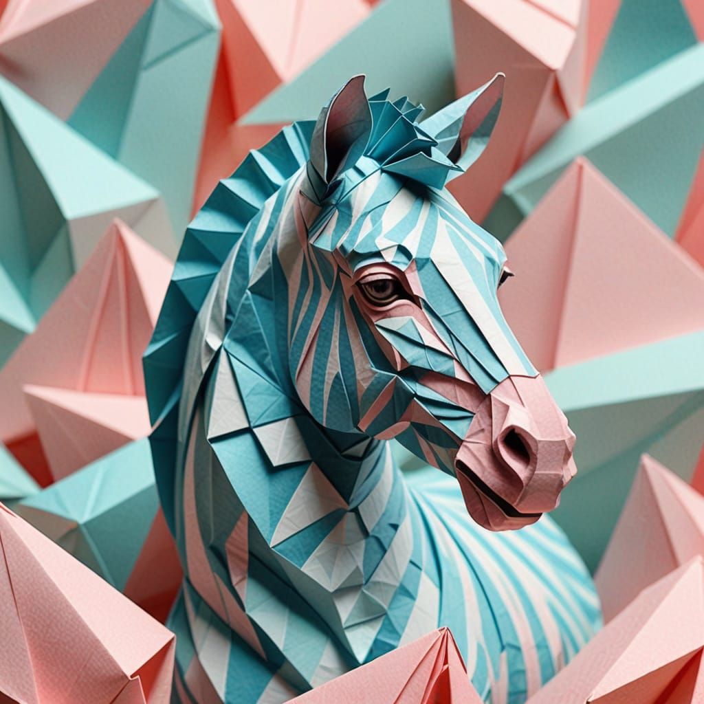 Pastel Zebra Watercolor Illustration