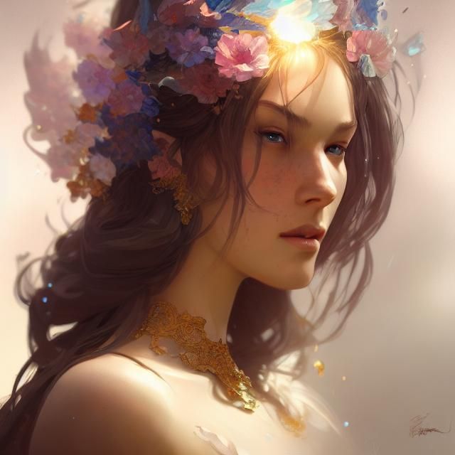 Detailed Portrait of a Beautiful Princess