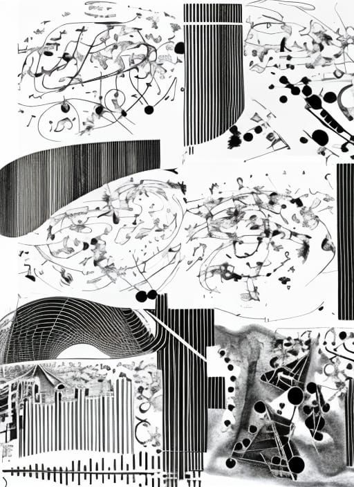 Monochrome Graphic Music Notation as Technical Blueprint